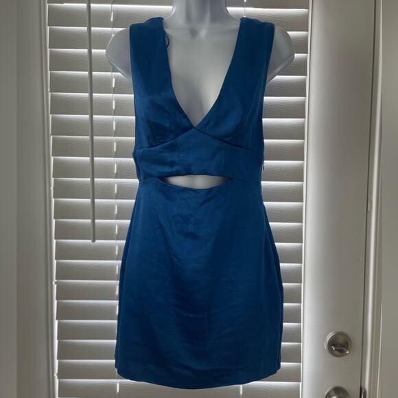 Endless Rose Satin Cut Out Mini Dress - Picture 7 of 11